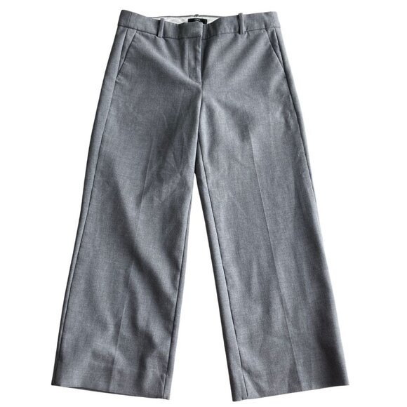 J.Crew 365 Women's Cropped Gray Trousers Size 10 Work Business Casual - Picture 1 of 5